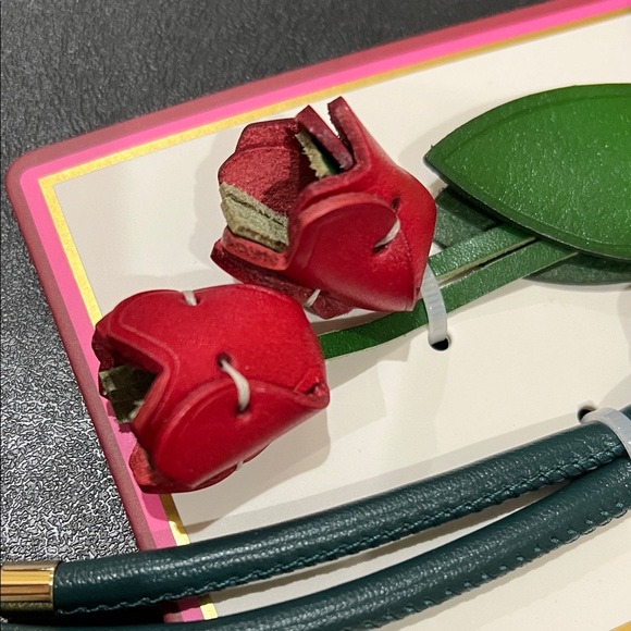 Piper K | Whimsical Heart & Rose Bag Charm - Picture 3 of 10